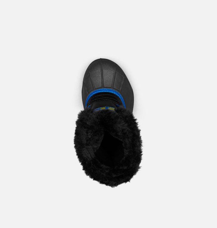 Kids Snow Boots Black/Blue - Sorel Childrens Commander™ - 749-FAWTQD